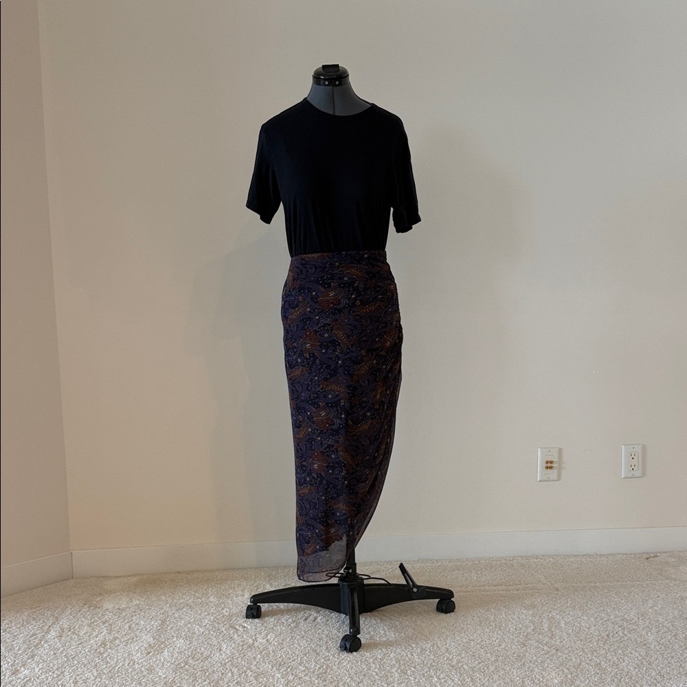 Veronica Beard Printed Asymmetrical Skirt